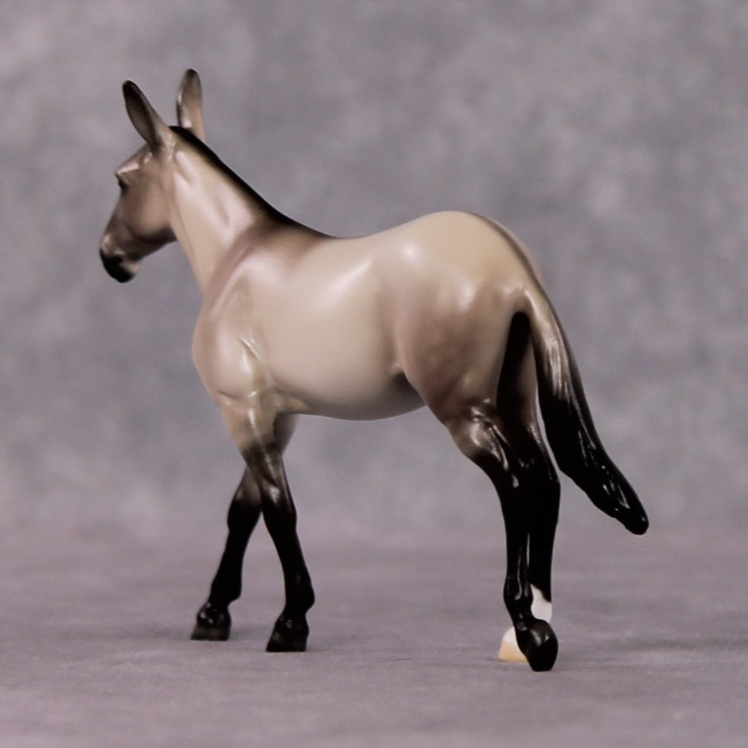 "Anaphora" OOAK Dappled Grulla Mule Chip By Ellen Robbins Shakespeare Sonnet 18 & 130 Chips CL25