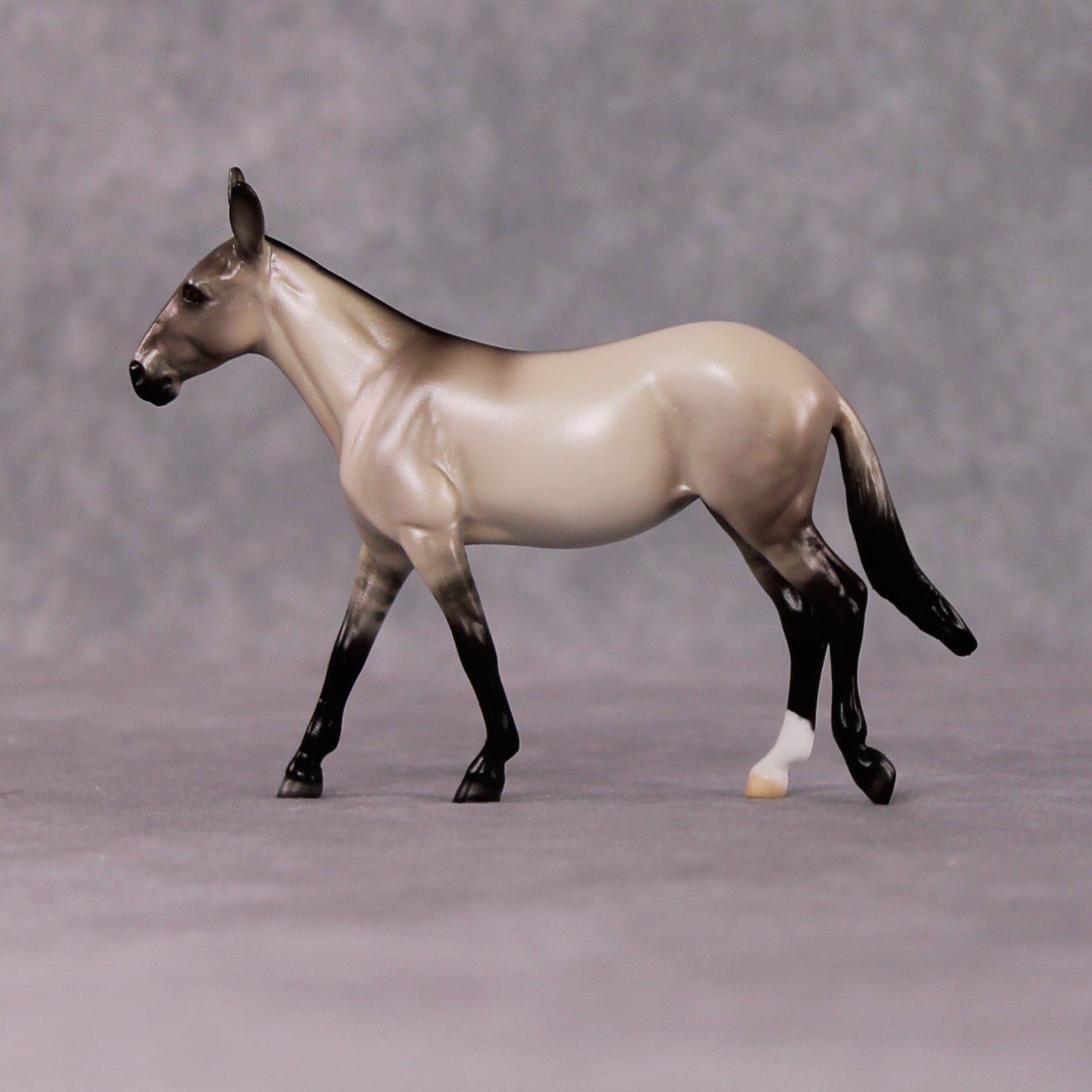 &quot;Anaphora&quot; OOAK Dappled Grulla Mule Chip By Ellen Robbins Shakespeare Sonnet 18 &amp; 130 Chips CL25