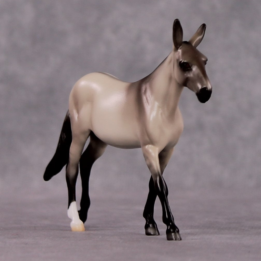 "Anaphora" OOAK Dappled Grulla Mule Chip By Ellen Robbins Shakespeare Sonnet 18 & 130 Chips CL25