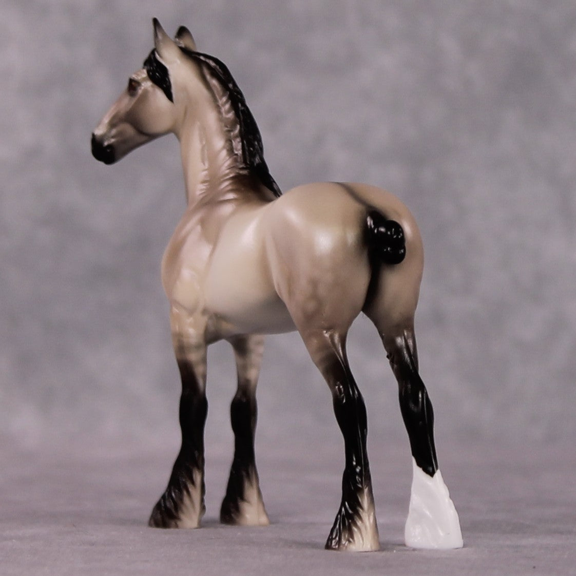 "Alliteration" OOAK Dappled Grulla Drafter Chip By Ellen Robbins Shakespeare Sonnet 18 &amp; 130 Chips CL25