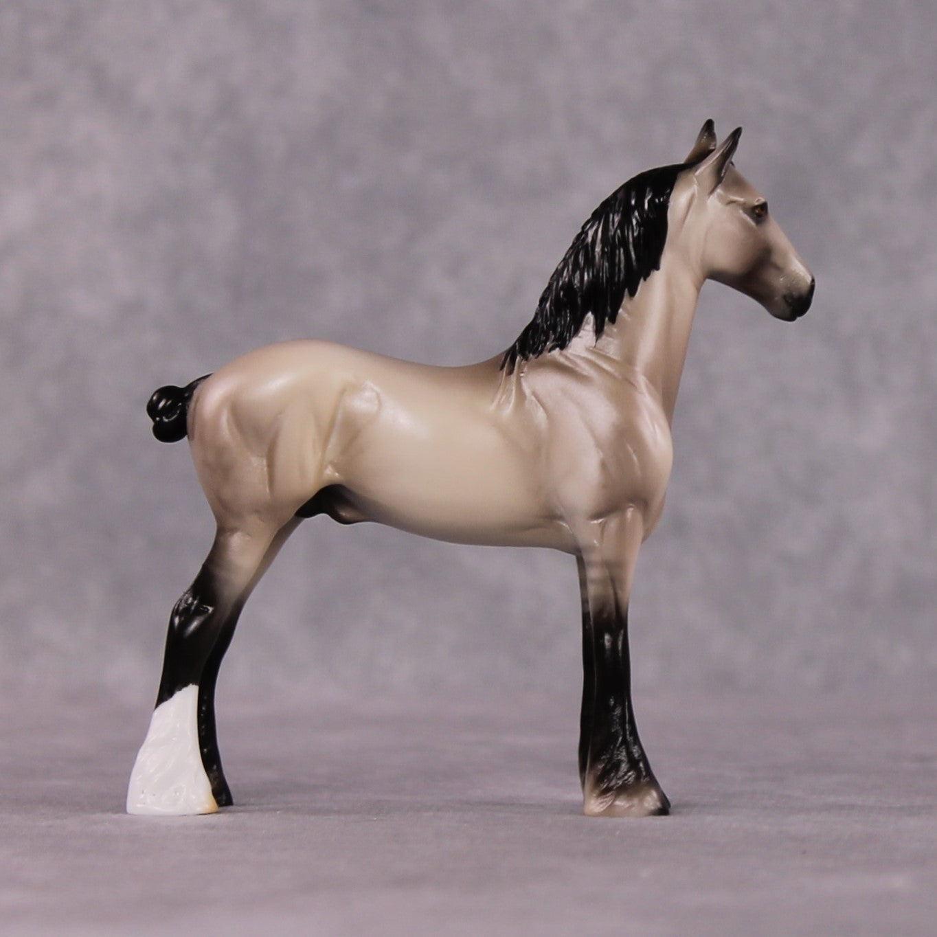 "Alliteration" OOAK Dappled Grulla Drafter Chip By Ellen Robbins Shakespeare Sonnet 18 &amp; 130 Chips CL25