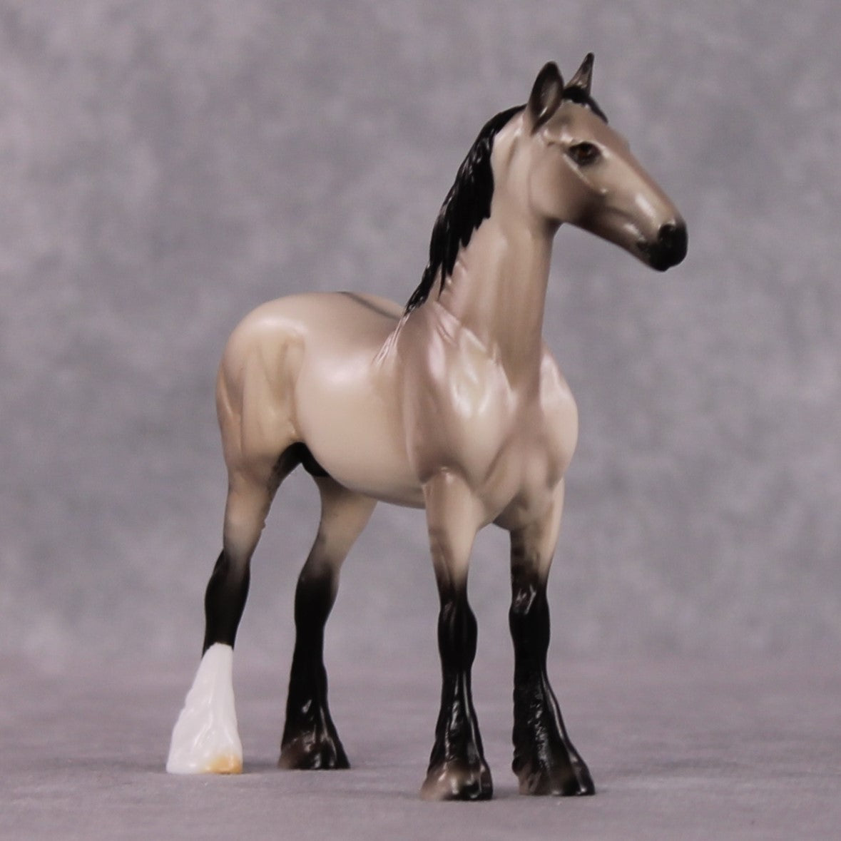 "Alliteration" OOAK Dappled Grulla Drafter Chip By Ellen Robbins Shakespeare Sonnet 18 &amp; 130 Chips CL25