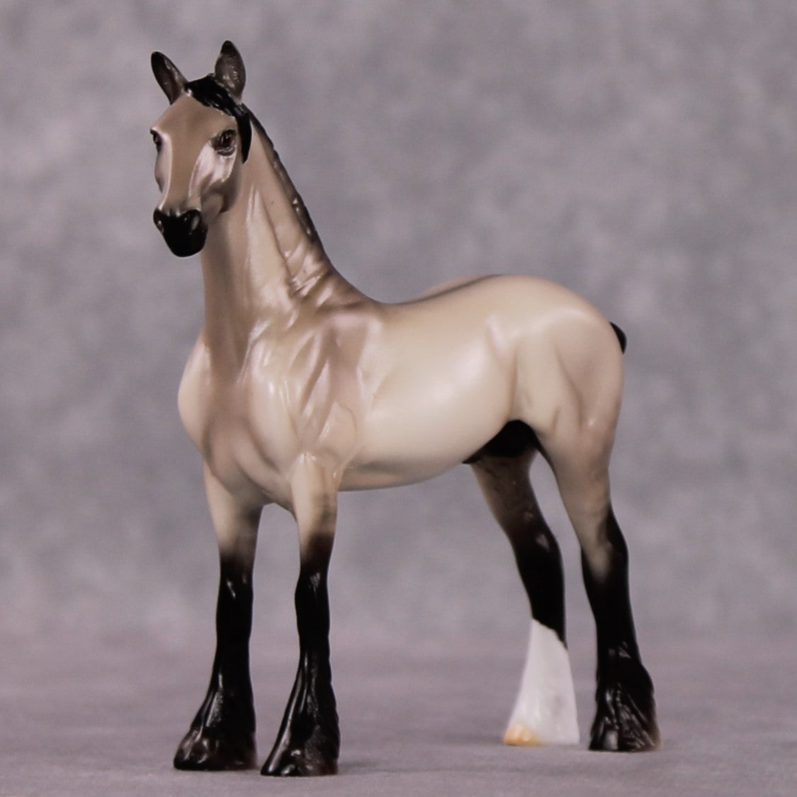 "Alliteration" OOAK Dappled Grulla Drafter Chip By Ellen Robbins Shakespeare Sonnet 18 &amp; 130 Chips CL25