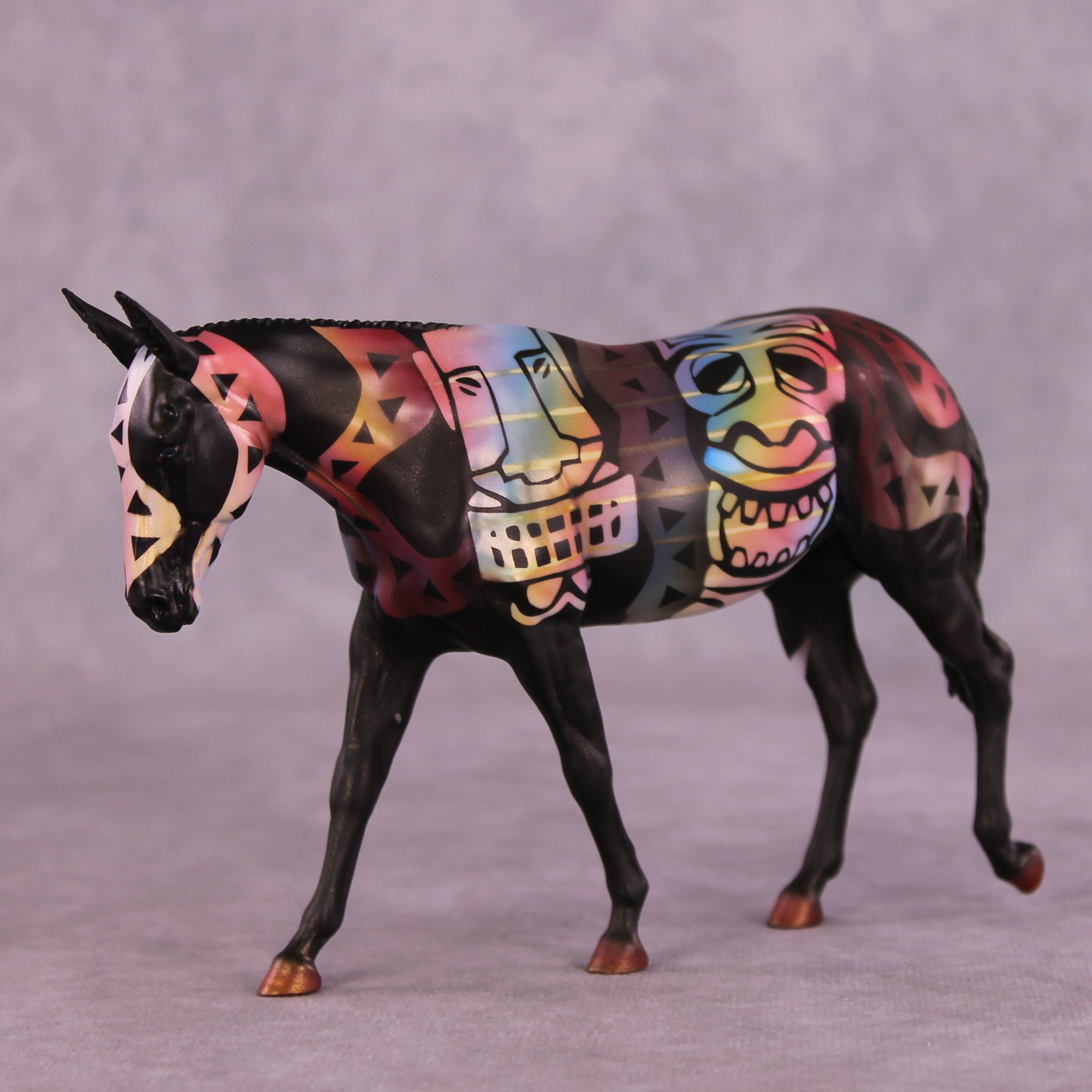 All Smiles OOAK Pebble Mule by Kike (Enrique) Duarte LHS25