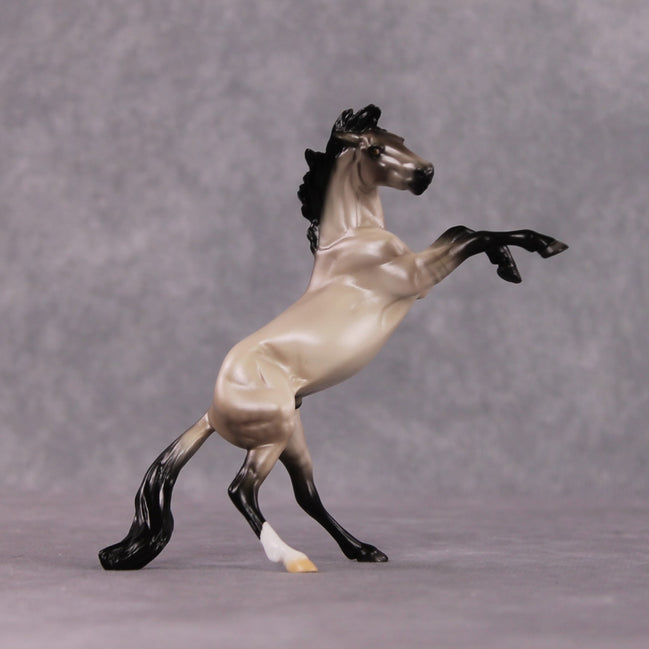 "Verse" OOAK Dappled Grulla Rearing Chip By Ellen Robbins Shakespeare Sonnet 18 & 130 Chips CL25