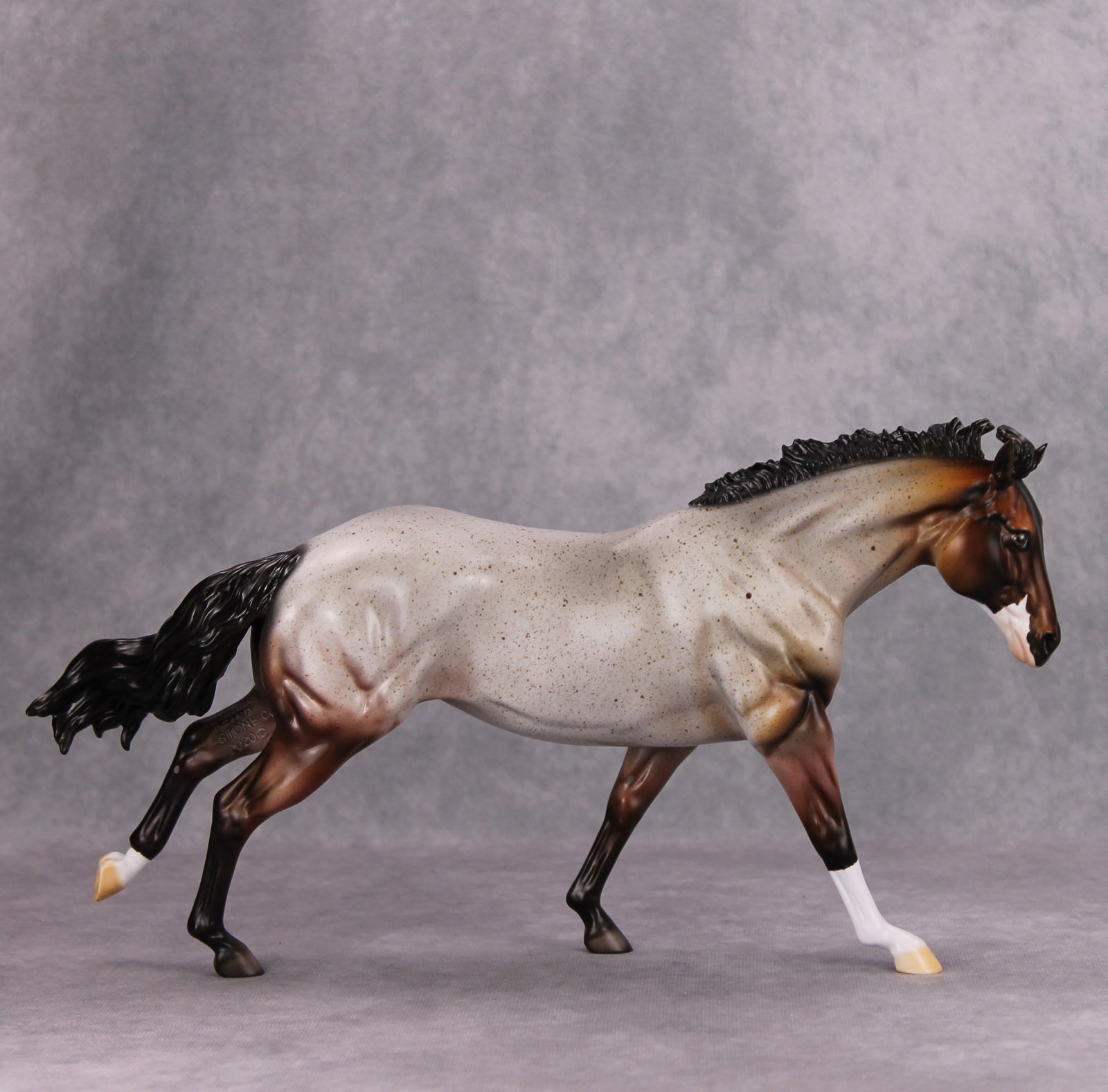 Red Rum OOAK Red Roan Remington By Dawn Quick MM24