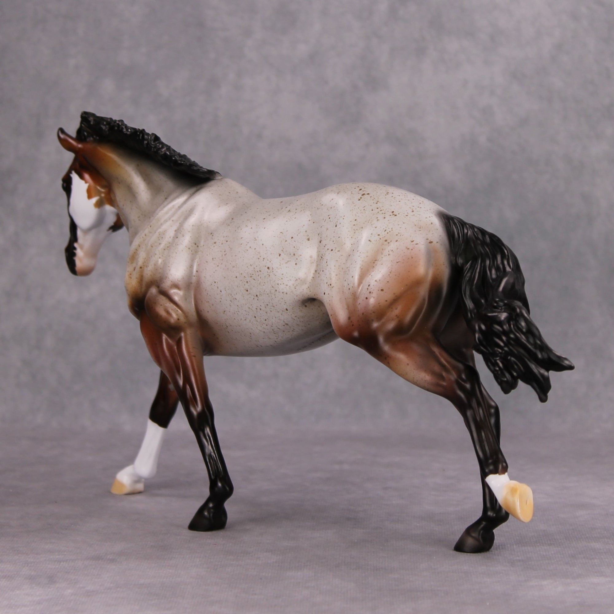 Red Rum OOAK Red Roan Remington By Dawn Quick MM24