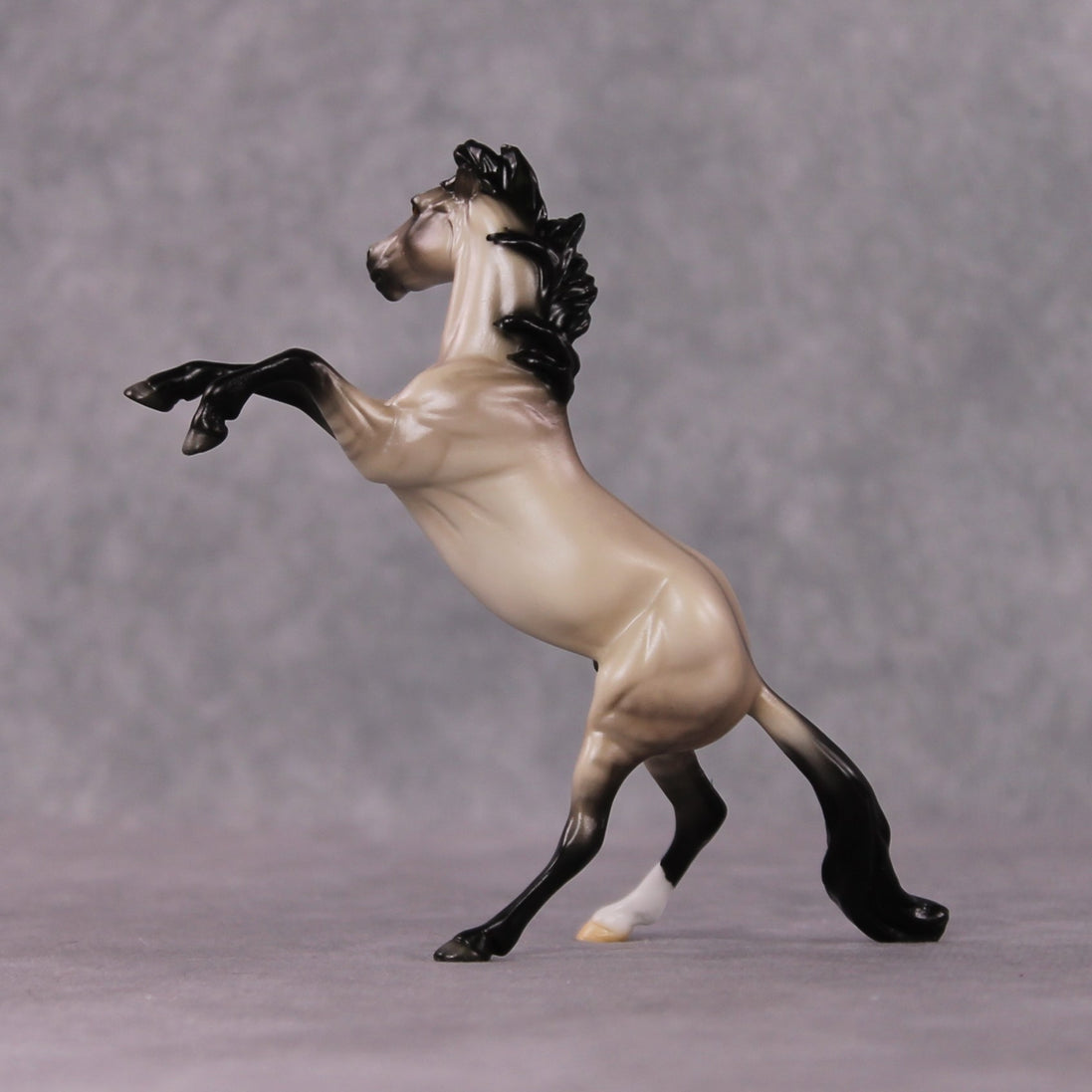 "Verse" OOAK Dappled Grulla Rearing Chip By Ellen Robbins Shakespeare Sonnet 18 & 130 Chips CL25
