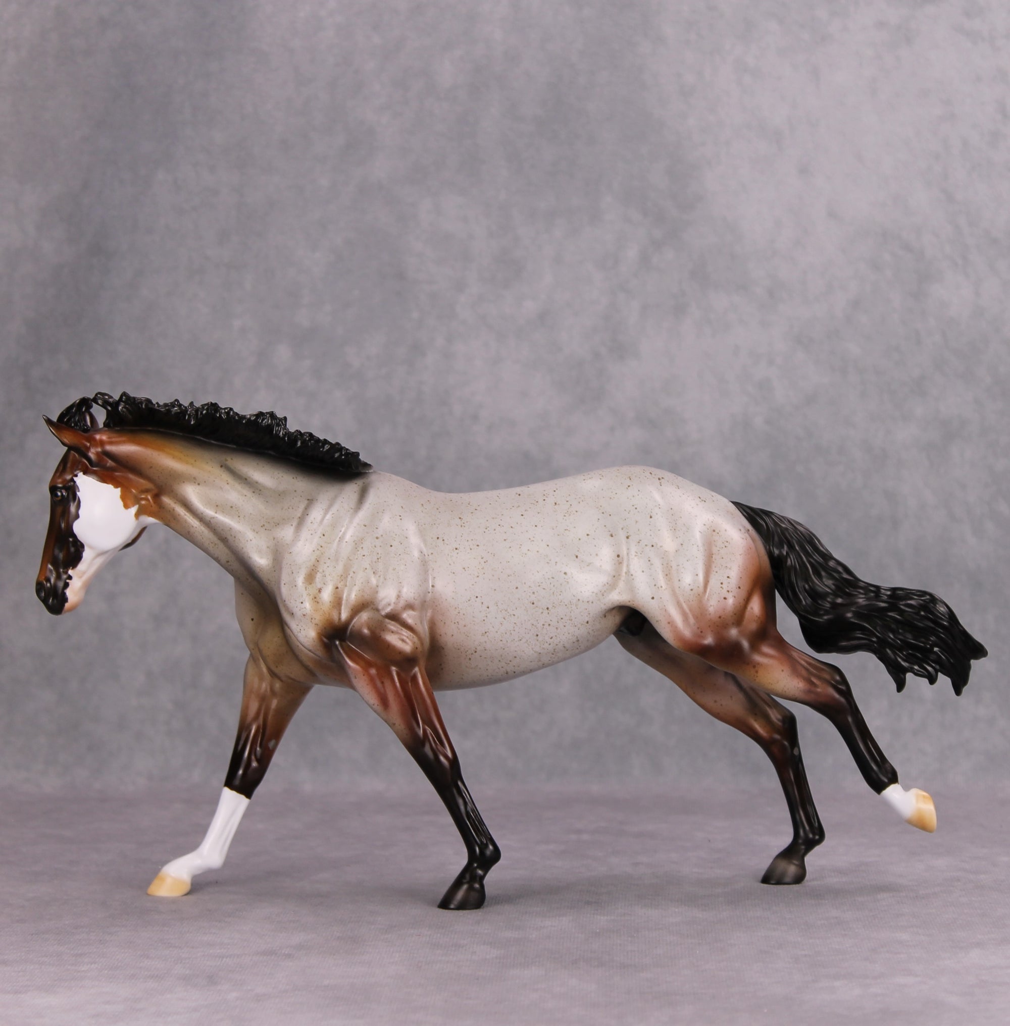 Red Rum OOAK Red Roan Remington By Dawn Quick MM24