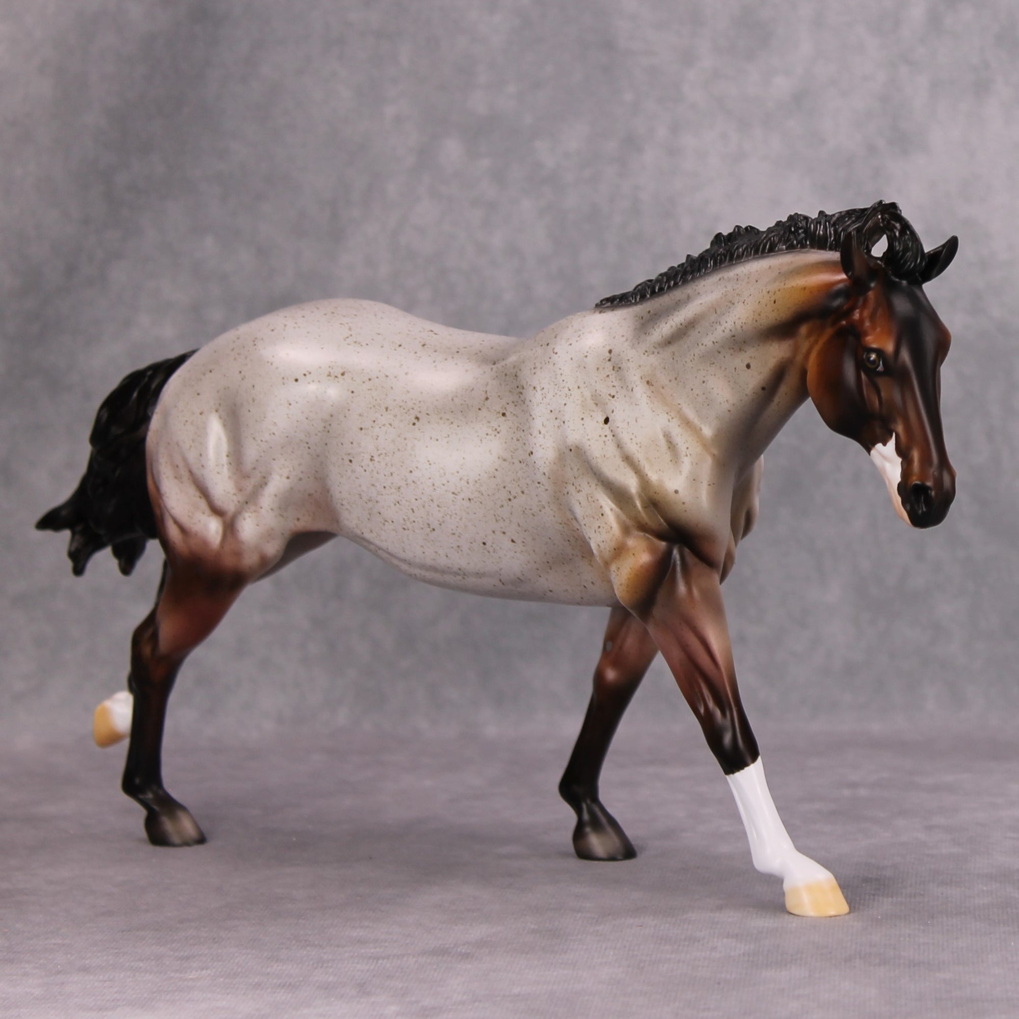 Red Rum OOAK Red Roan Remington By Dawn Quick MM24