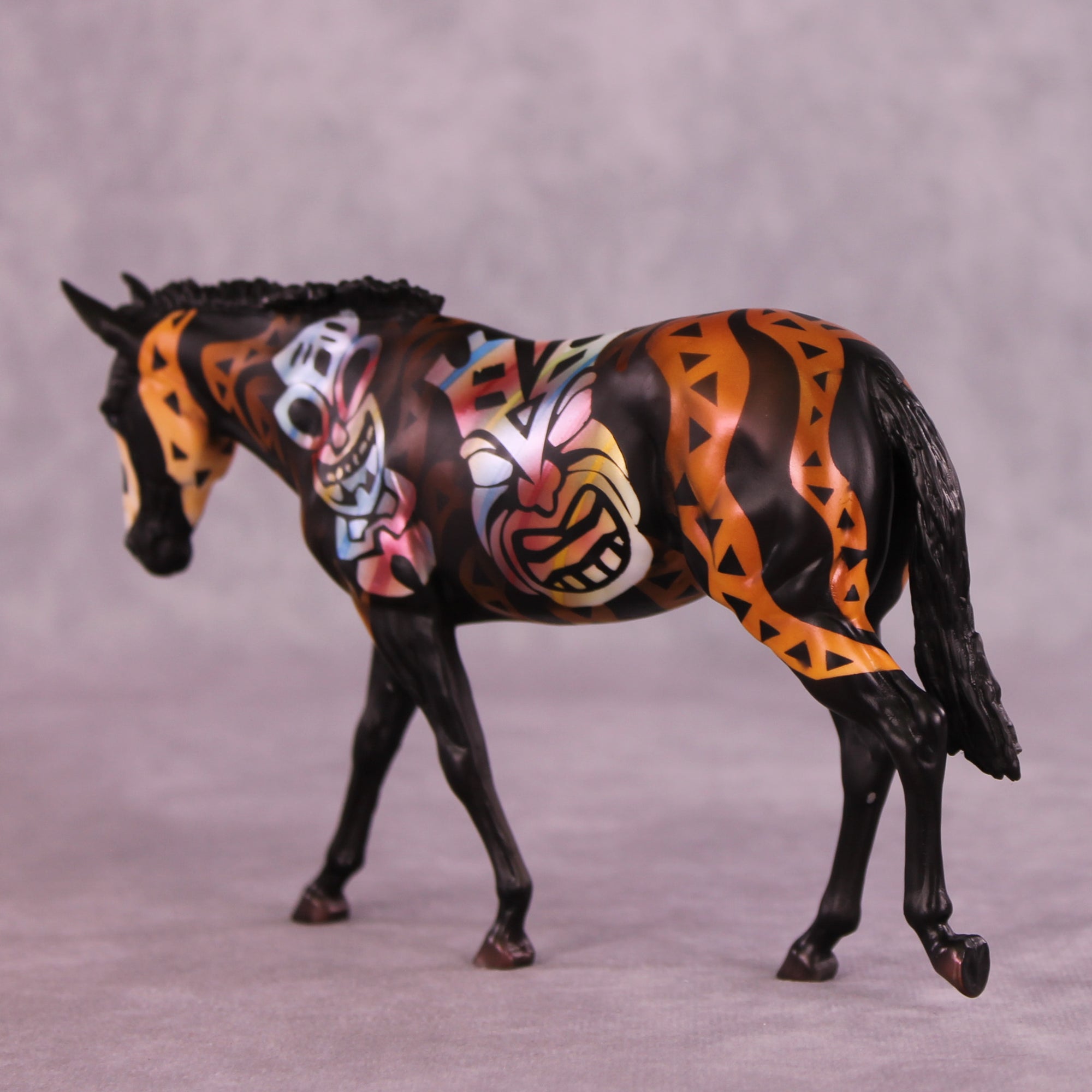 Tiki OOAK Pebble Mule by Kike (Enrique) Duarte LHS25