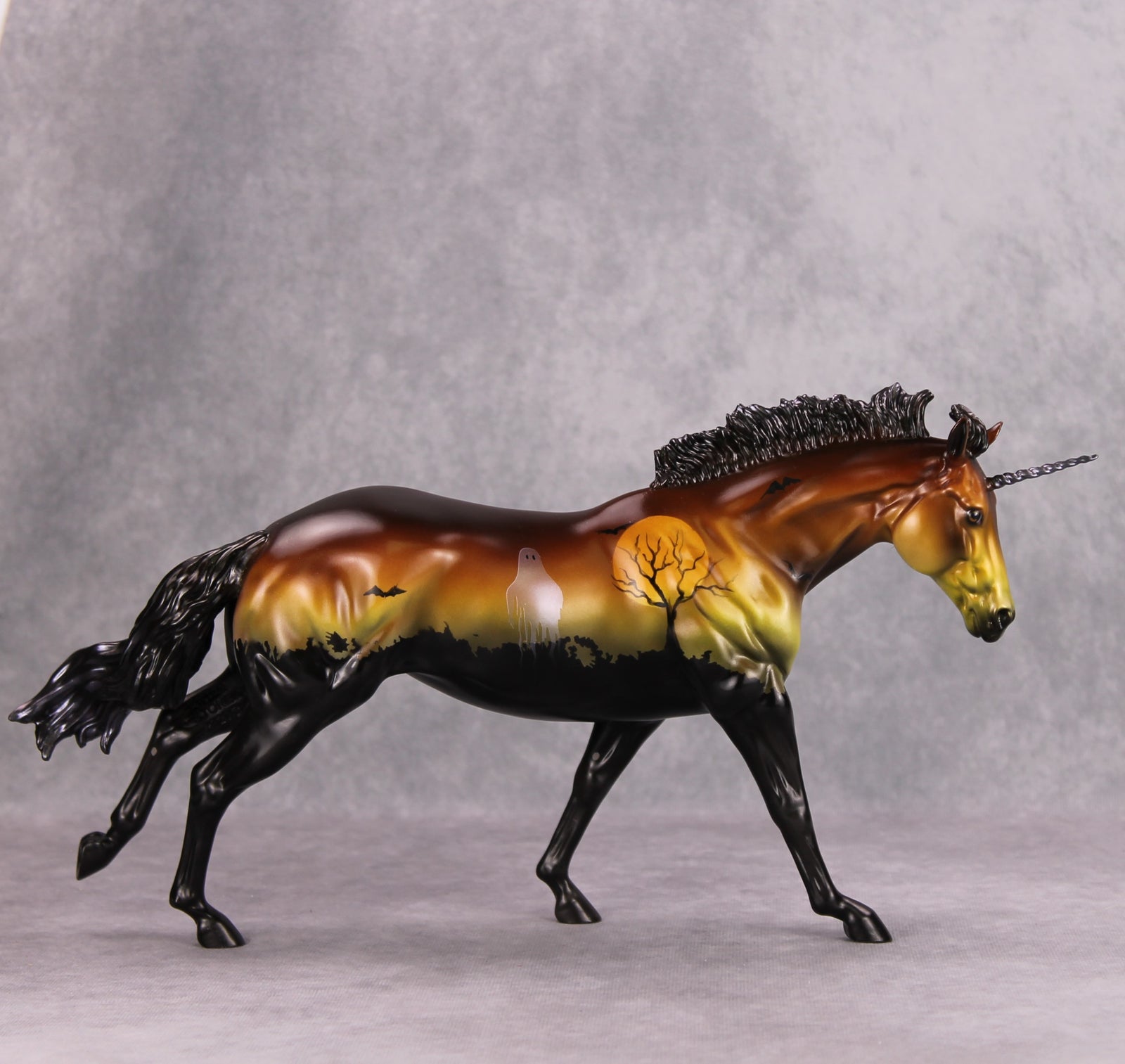 In The Shell OOAK Deco Graveyard Custom Unicorn Remington By Dawn Quick MM24