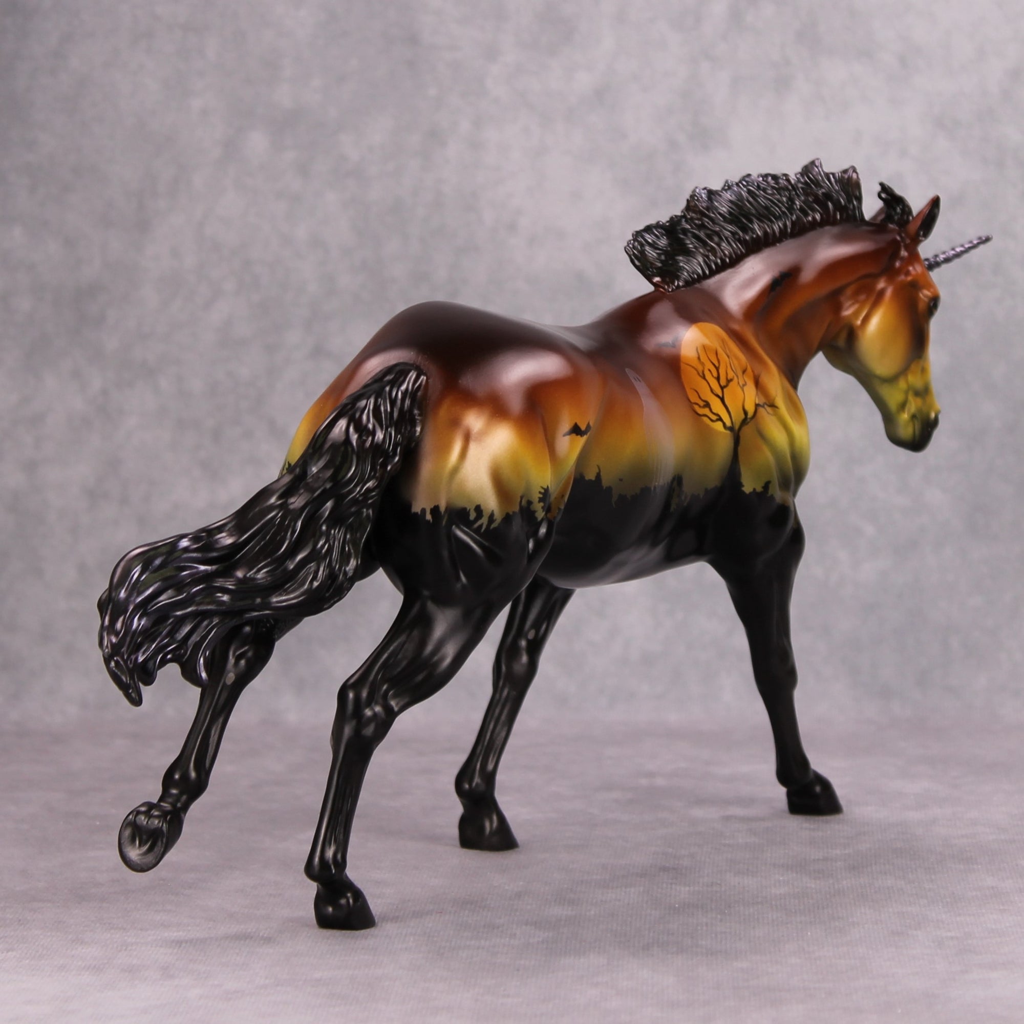 In The Shell OOAK Deco Graveyard Custom Unicorn Remington By Dawn Quick MM24