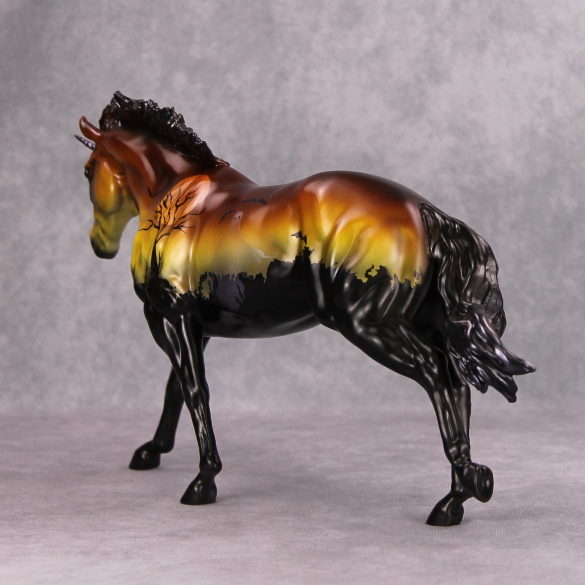 In The Shell OOAK Deco Graveyard Custom Unicorn Remington By Dawn Quick MM24