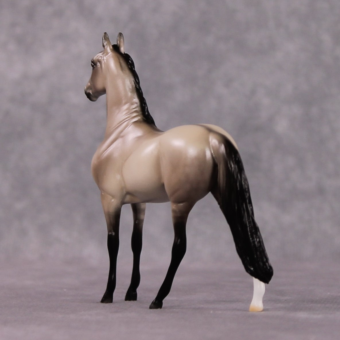 "Iambic" OOAK Dappled Grulla Morgan Chip By Ellen Robbins Shakespeare Sonnet 18 &amp; 130 Chips CL25
