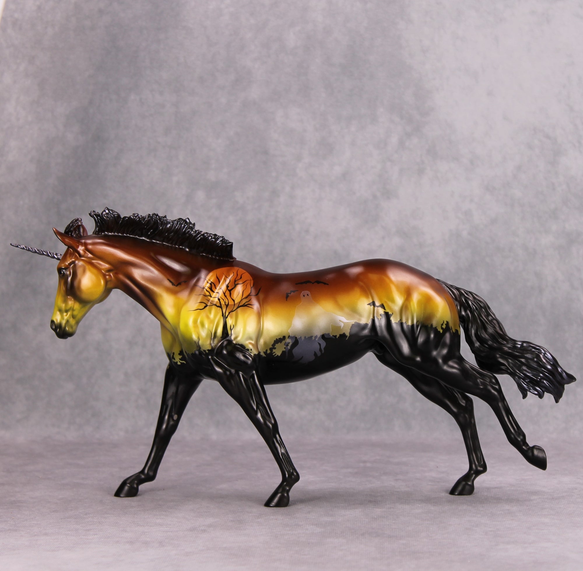 In The Shell OOAK Deco Graveyard Custom Unicorn Remington By Dawn Quick MM24