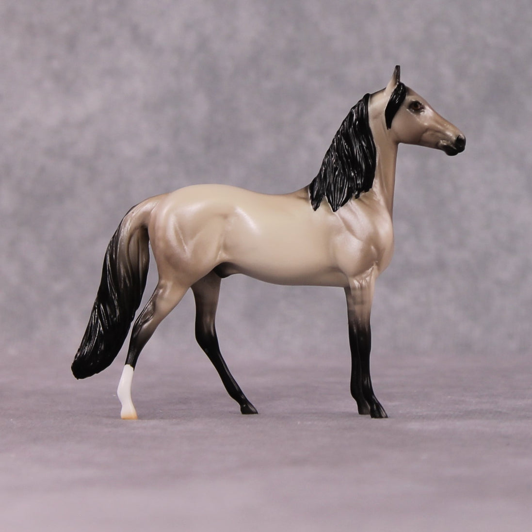"Iambic" OOAK Dappled Grulla Morgan Chip By Ellen Robbins Shakespeare Sonnet 18 & 130 Chips CL25