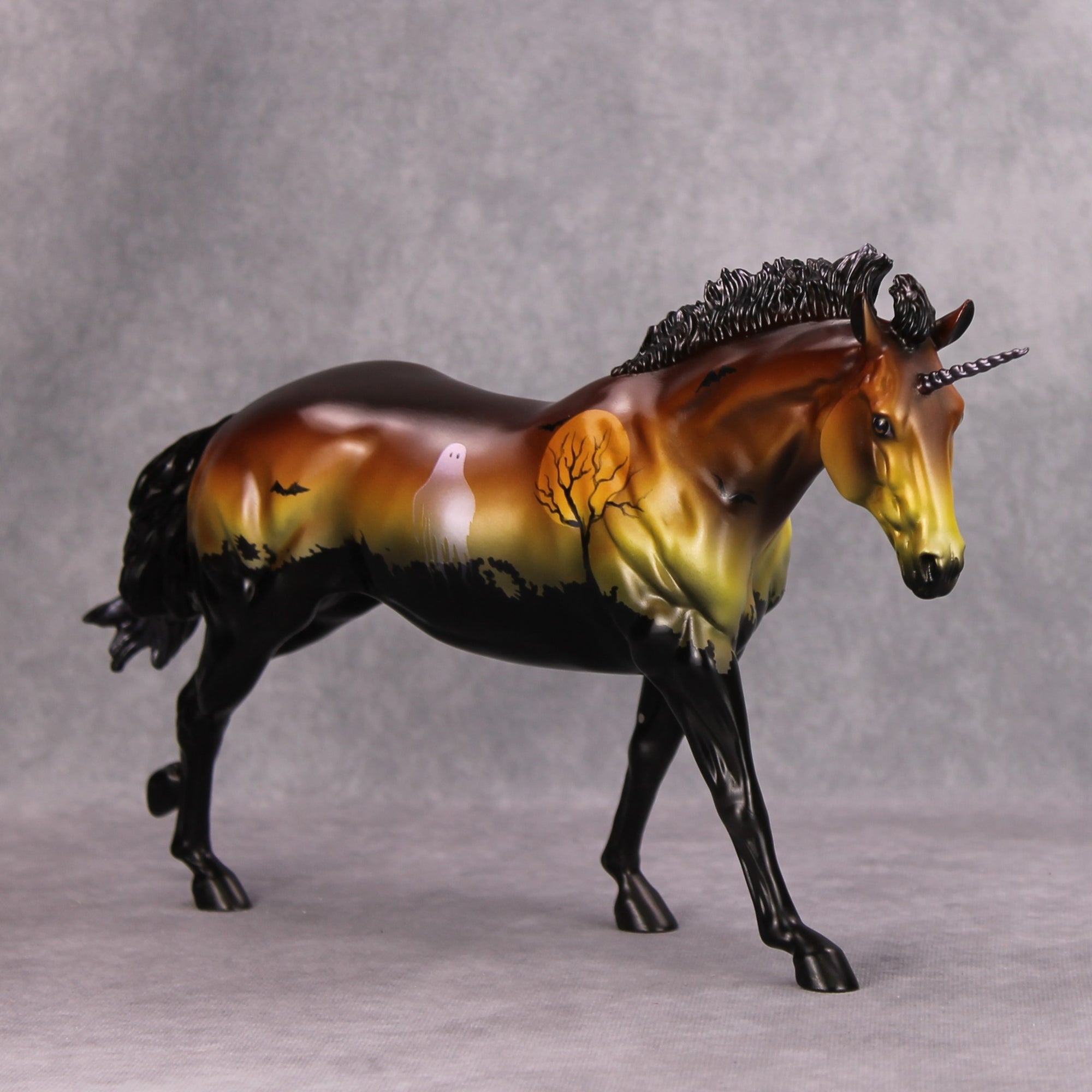 In The Shell OOAK Deco Graveyard Custom Unicorn Remington By Dawn Quick MM24