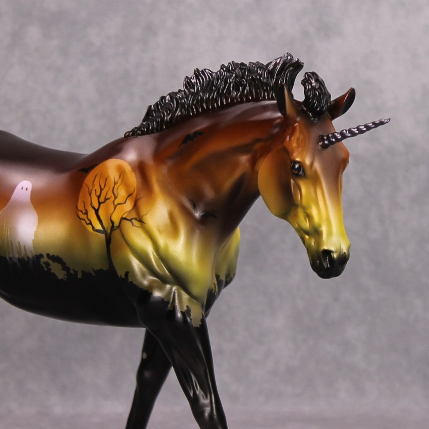 In The Shell OOAK Deco Graveyard Custom Unicorn Remington By Dawn Quick MM24