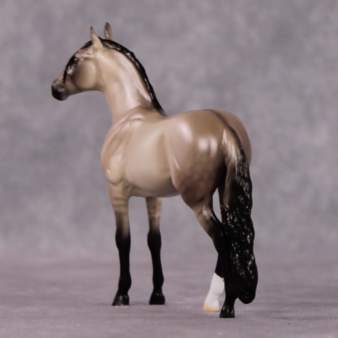 "Couplet" OOAK Dappled Grulla Andalusian Chip By Ellen Robbins Shakespeare Sonnet 18 &amp; 130 Chips CL25