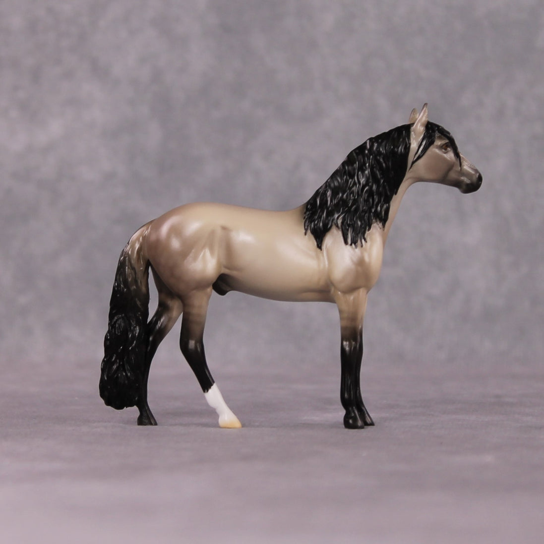"Couplet" OOAK Dappled Grulla Andalusian Chip By Ellen Robbins Shakespeare Sonnet 18 & 130 Chips CL25