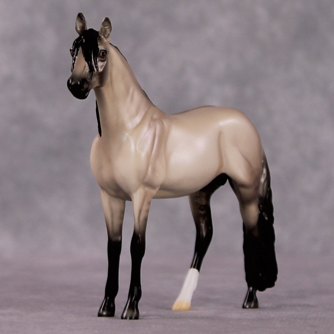 "Couplet" OOAK Dappled Grulla Andalusian Chip By Ellen Robbins Shakespeare Sonnet 18 &amp; 130 Chips CL25