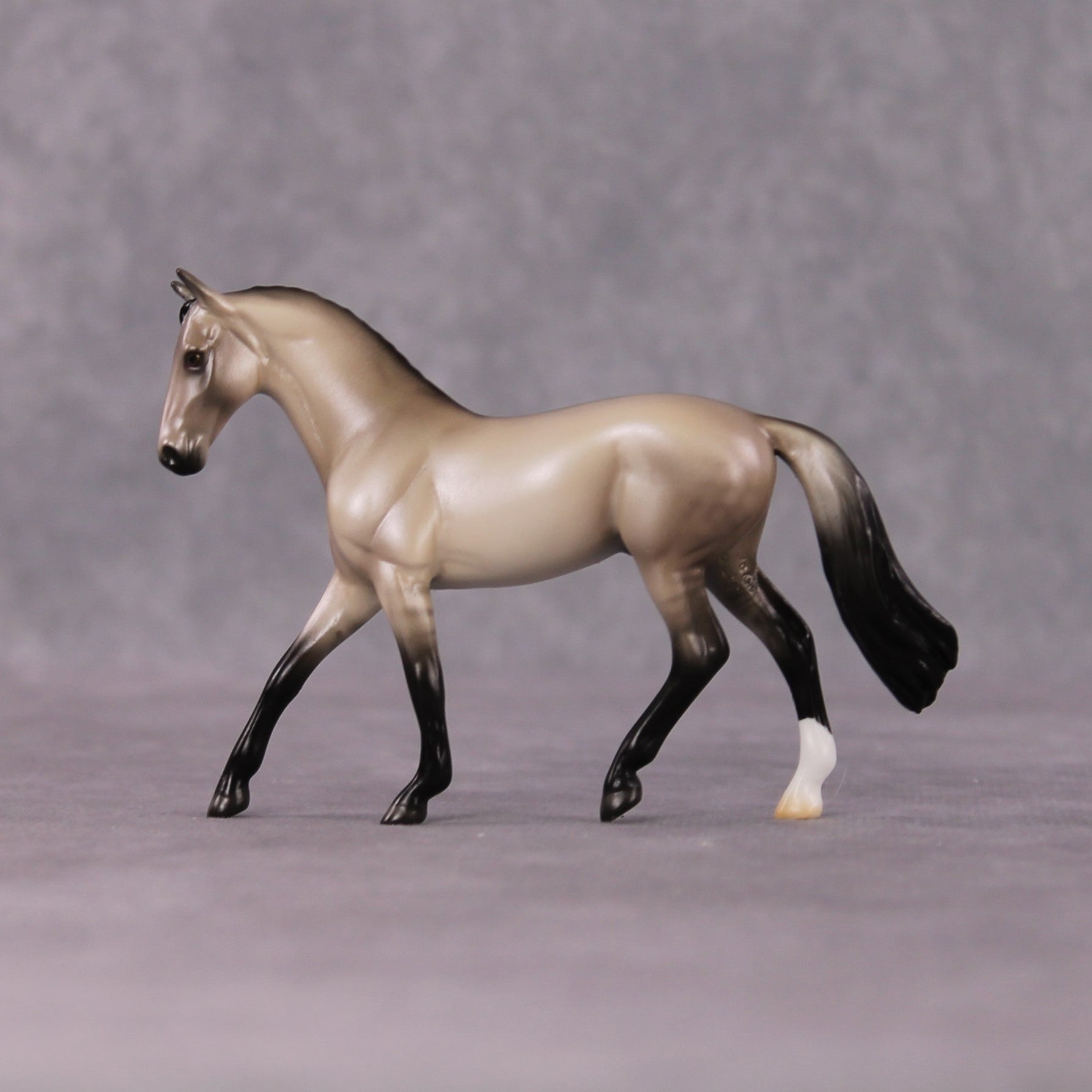"Sonnet" OOAK Dappled Grulla Warmblood Chip By Ellen Robbins Shakespeare Sonnet 18 &amp; 130 Chips CL25