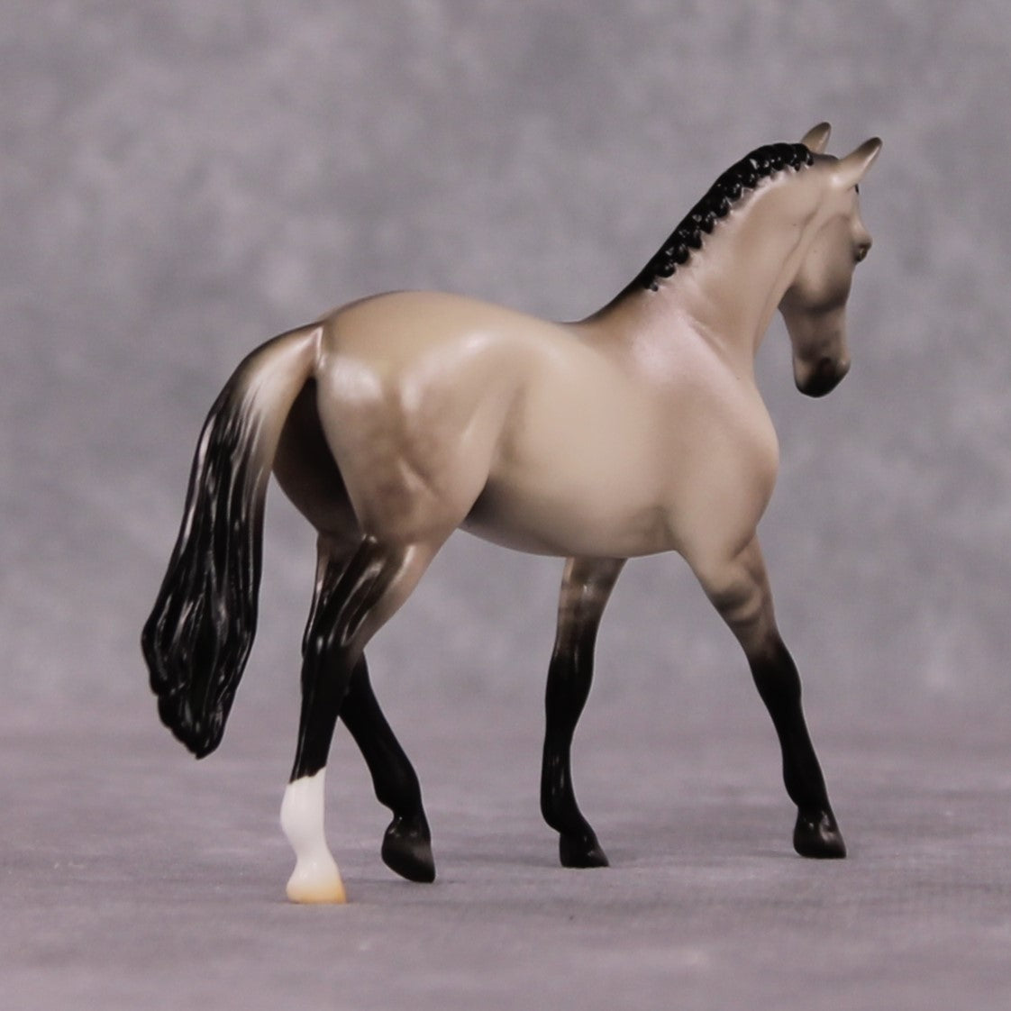 "Sonnet" OOAK Dappled Grulla Warmblood Chip By Ellen Robbins Shakespeare Sonnet 18 &amp; 130 Chips CL25