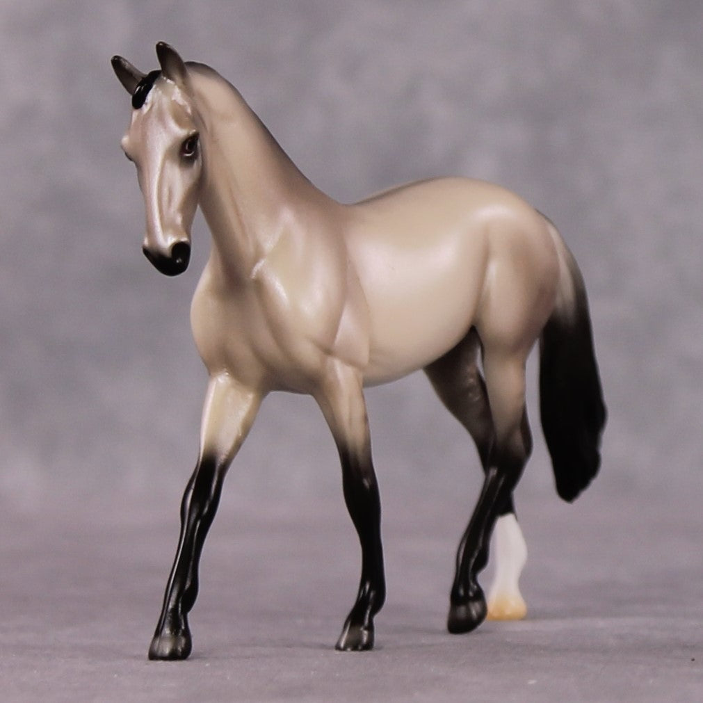 "Sonnet" OOAK Dappled Grulla Warmblood Chip By Ellen Robbins Shakespeare Sonnet 18 &amp; 130 Chips CL25