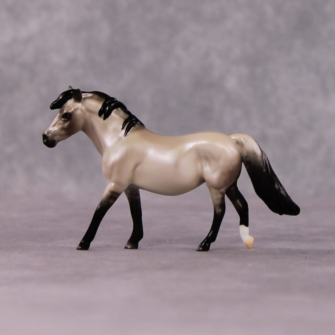 "Caesura" OOAK Dappled Grulla Pony Chip By Ellen Robbins Shakespeare Sonnet 18 & 130 Chips CL25