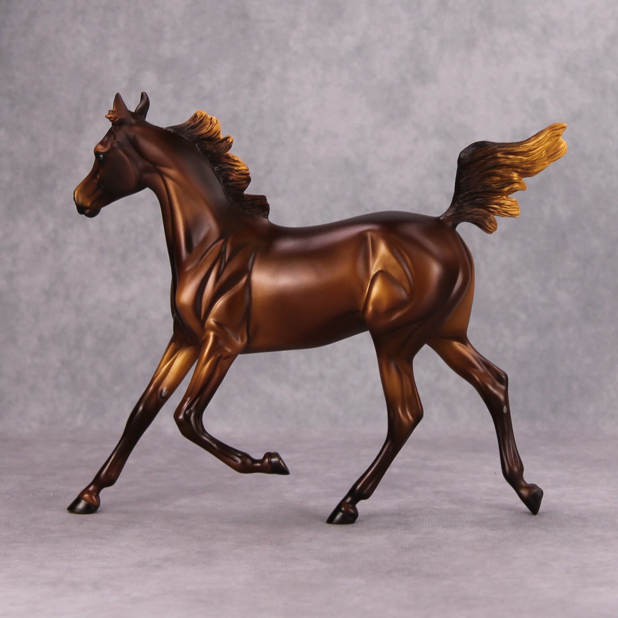 Snickerdoodle OOAK Chestnut Arab Yearling By Dawn Quick MM24
