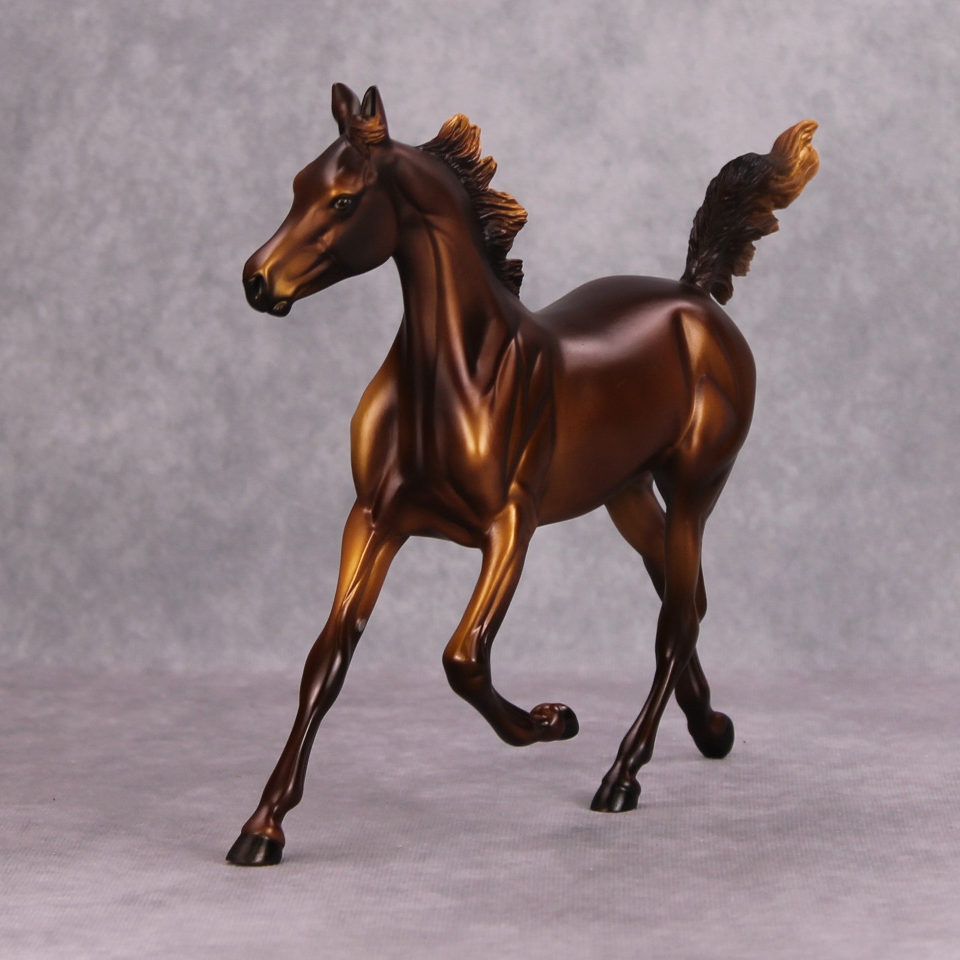 Snickerdoodle OOAK Chestnut Arab Yearling By Dawn Quick MM24