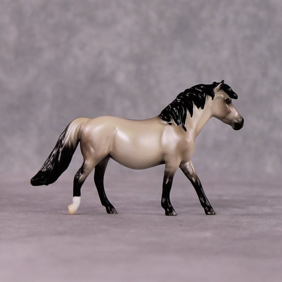 "Caesura" OOAK Dappled Grulla Pony Chip By Ellen Robbins Shakespeare Sonnet 18 & 130 Chips CL25