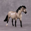 &quot;Caesura&quot; OOAK Dappled Grulla Pony Chip By Ellen Robbins Shakespeare Sonnet 18 &amp; 130 Chips CL25