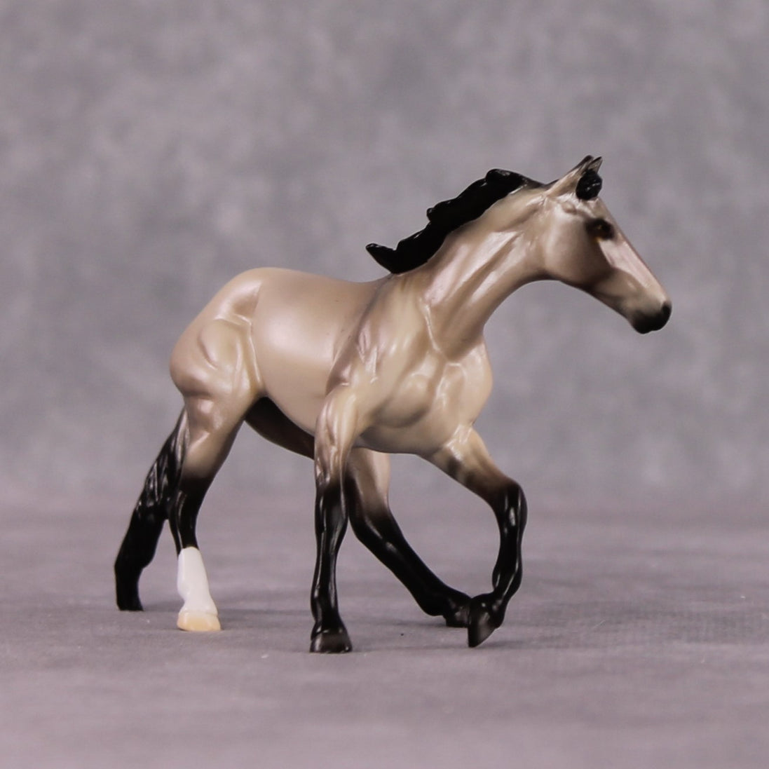"Stanza" OOAK Dappled Grulla Cutter Chip By Ellen Robbins Shakespeare Sonnet 18 & 130 Chips CL25