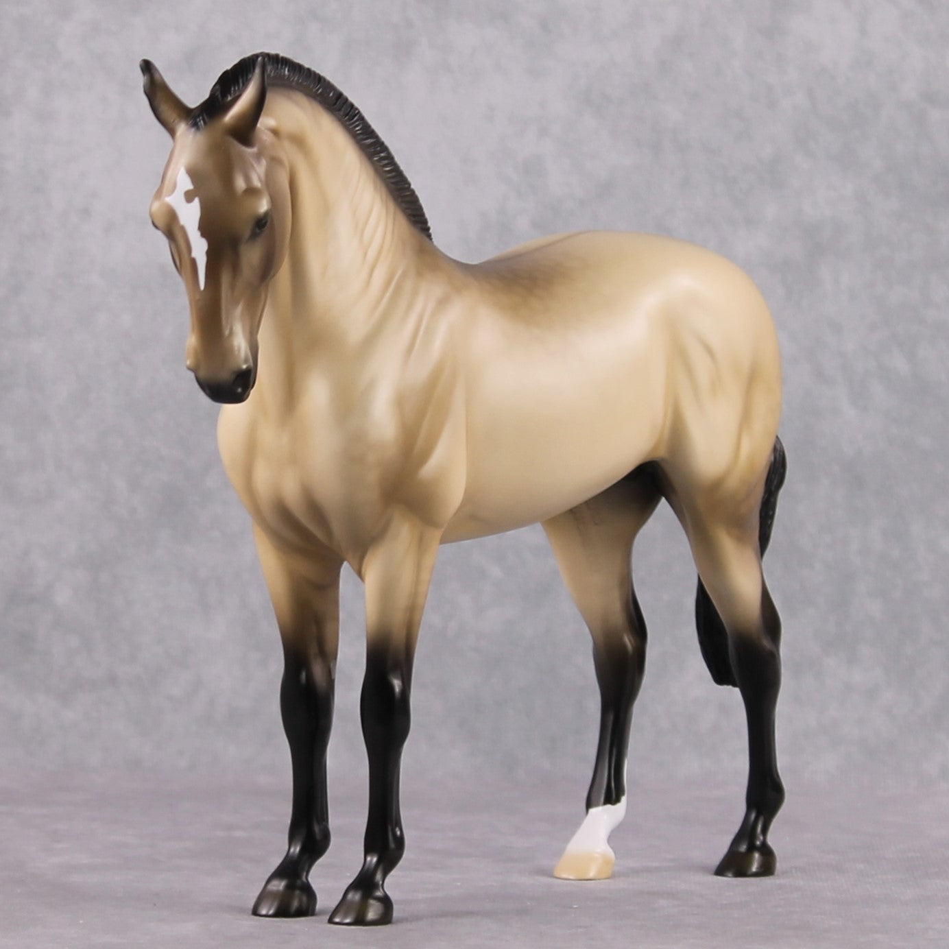 "Rare Love" Pre Order LE-15 Dappled Grulla Andalusian Stone Painted by Ellen Robbins - February 2025 Sonnets 18 &amp; 130 Shakespeare CL25