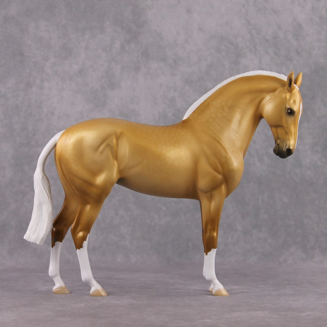 "Summer's Day" Pre Order LE-15 Dappled Golden Palomino Andalusian Stone Painted by Ellen Robbins - February 2025 Sonnets 18 & 130 Shakespeare CL25