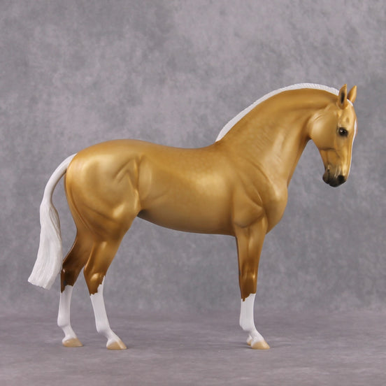 "Summer's Day" Pre Order LE-15 Dappled Golden Palomino Andalusian Stone Painted by Ellen Robbins - February 2025 Sonnets 18 & 130 Shakespeare CL25