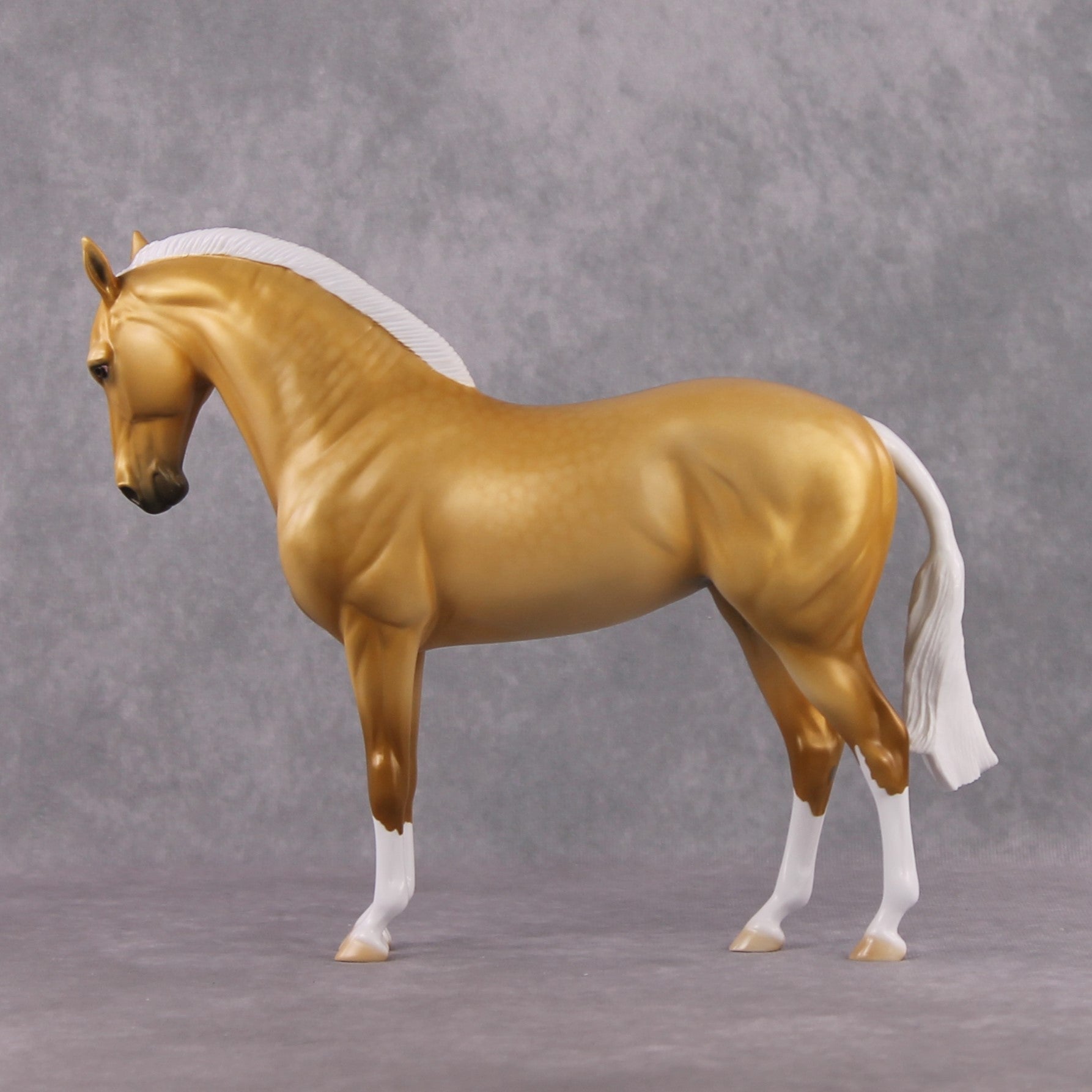 "Summer's Day" Pre Order LE-15 Dappled Golden Palomino Andalusian Stone Painted by Ellen Robbins - February 2025 Sonnets 18 &amp; 130 Shakespeare CL25