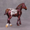 Snozzberries OOAK Deco Metallic Maroon Pebble Draft By Julie Keim MM24