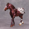 Snozzberries OOAK Deco Metallic Maroon Pebble Draft By Julie Keim MM24