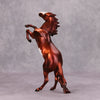 Cinnamon Bear OOAK Deco Metallic Chestnut Pinto Rearing Pebble By Julie Keim MM24