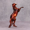 Cinnamon Bear OOAK Deco Metallic Chestnut Pinto Rearing Pebble By Julie Keim MM24
