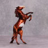 Cinnamon Bear OOAK Deco Metallic Chestnut Pinto Rearing Pebble By Julie Keim MM24