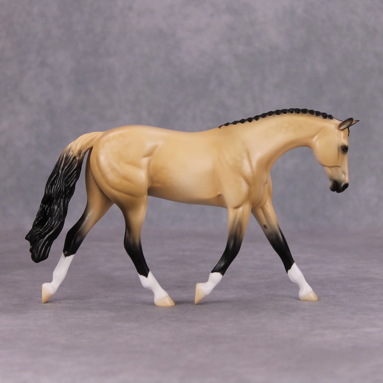 Versicolor OOAK Dappled Buckskin Warmblood Pebble By Ellen Robbins MM24