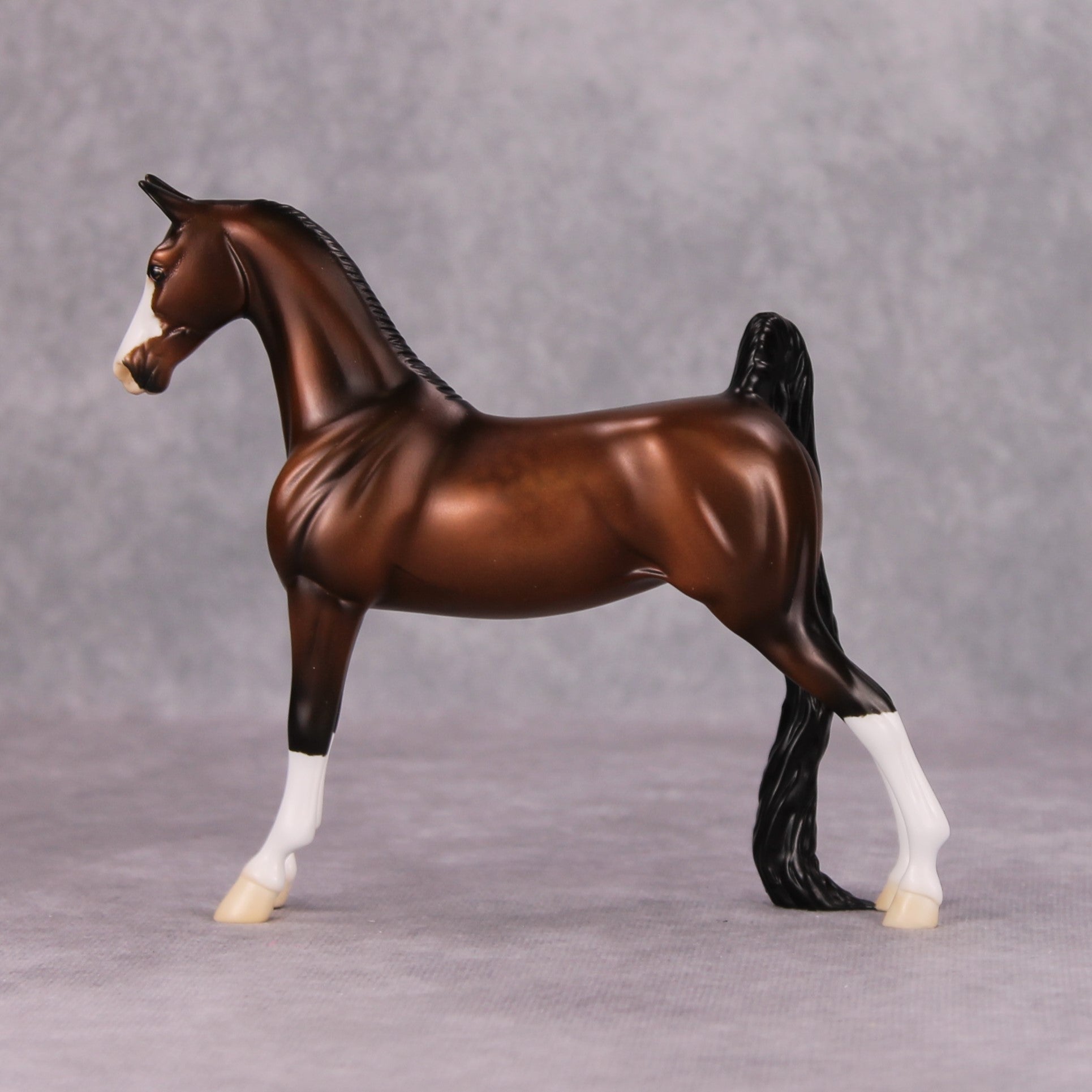 Polypore OOAK Bay Saddlebred Pebble By Ellen Robbins MM24