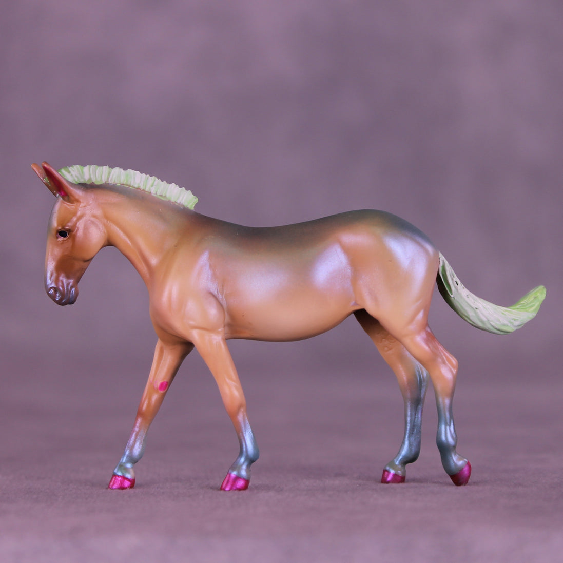 Greeny Beany OOAK EFCM Chip Mule by Kristen Cermele GS26