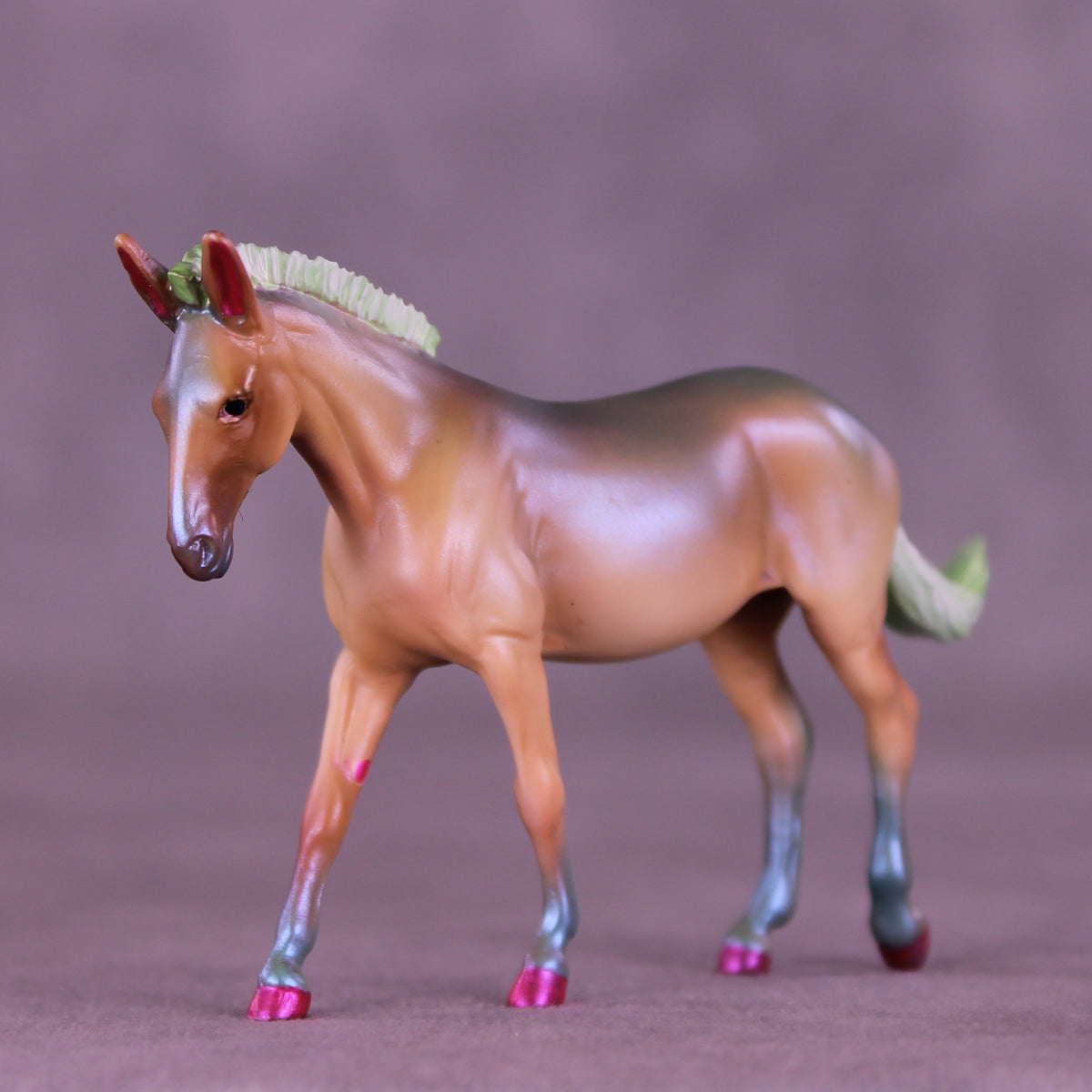 Greeny Beany OOAK EFCM Chip Mule by Kristen Cermele GS26