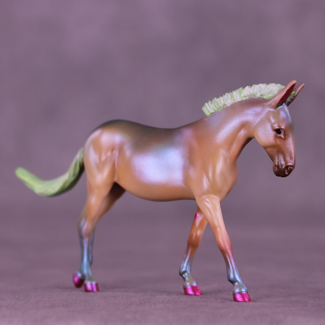 Greeny Beany OOAK EFCM Chip Mule by Kristen Cermele GS26