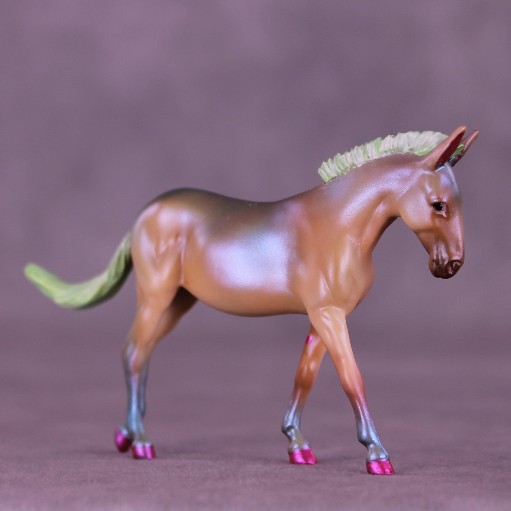 Greeny Beany OOAK EFCM Chip Mule by Kristen Cermele GS26